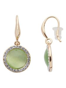 U.S. Polo Assn. Pozłacane kolczyki z kryształami rozmiar: onesize. Zielone kolczyki U.S. Polo Assn., z kryształem, metalowe. Za 69,99 zł.