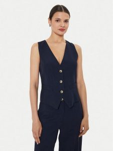 ViCOLO Kamizelka TB1569 Granatowy Regular Fit. Niebieskie kamizelki ViCOLO, s, bez wzorów, z wiskozy, bez kołnierzyka, bez ramiączek, bez kaptura. Za 319,99 zł.