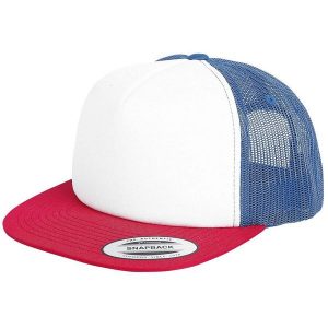 Czapka Piankowa Trucker. Brązowe czapki FLEXFIT, bez wzorów. Za 51,99 zł.