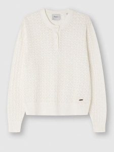 Pepe Jeans Kardigan w kolorze białym rozmiar: L. Białe kardigany Pepe Jeans, z bawełny. Za 140,86 zł.