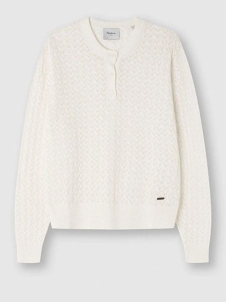 Pepe Jeans Kardigan w kolorze białym rozmiar: L. Białe kardigany Pepe Jeans, z bawełny. Za 144,58 zł.