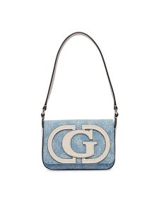 Guess Torebka Ruby HWDG97 40190 Niebieski. Niebieskie torebki klasyczne Guess, z aplikacjami, z materiału, bez dodatków. Za 544,99 zł.