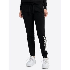 Damskie spodnie dresowe Lonsdale Bickenhill. Czarne spodnie dresowe Lonsdale, bez wzorów, z dresówki. Za 206,40 zł.