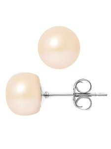 Pearline Kolczyki-wkrętki z perłami w kolorze jasnoróżowym rozmiar: onesize. Różowe kolczyki Pearline, z perłą, srebrne. Za 304,99 zł.