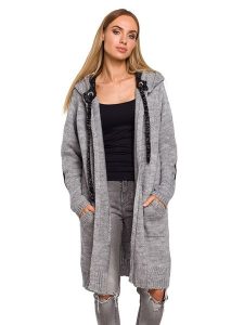 Made of emotion Kardigan w kolorze szarym rozmiar: onesize. Szare kardigany Made Of Emotion. Za 199,95 zł.