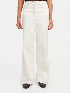 JJXX Jeansy Tokyo 12269078 Écru Wide Leg. Jeansy JJXX, bez wzorów, z bawełny. Za 129,99 zł.