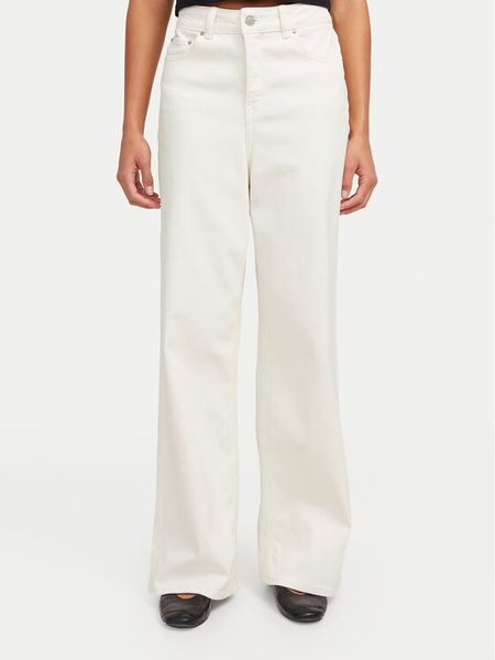 JJXX Jeansy Tokyo 12269078 Écru Wide Leg. Jeansy JJXX, bez wzorów, z bawełny. Za 119,99 zł.