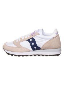 Saucony Sneakersy "Jazz" w kolorze beżowo-białym rozmiar: 36. Białe trampki Saucony, bez wzorów, z materiału, bez zapięcia. Za 100,52 zł.
