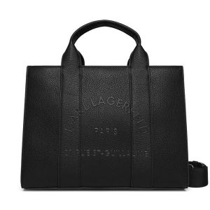 Torebka KARL LAGERFELD. Czarne torebki klasyczne KARL LAGERFELD, bez wzorów, bez dodatków. Za 679,99 zł.