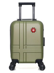 SWISS KOPPER Walizka "Uster" w kolorze khaki - 32 x 42 x 20 cm rozmiar: onesize. Brązowe walizki SWISS KOPPER, bez wzorów, z materiału. Za 108,99 zł.