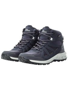 Jack Wolfskin Buty trekkingowe "WOODLAND 2 TEXAPORE MID" w kolorze granatowym rozmiar: 39. Niebieskie buty trekkingowe Jack Wolfskin, bez zapięcia. Za 355,78 zł.