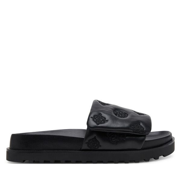 Klapki Guess. Czarne klapki Guess, z aplikacjami, bez obcasa. Za 299,99 zł.