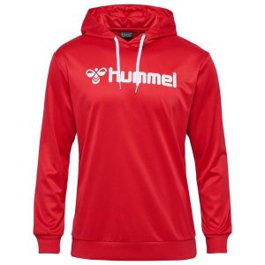 Bluza z kapturem Hummel Logo. Czerwone bluzy Hummel, bez wzorów, z kapturem. Za 166,50 zł.