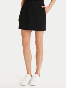 Calvin Klein Jeans Spódnica mini LV047F251G Czarny Slim Fit. Czarne spódnice Calvin Klein Jeans, m, bez wzorów, z jeansu, mini. Za 329,99 zł.