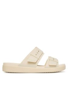 Crocs Klapki Brooklyn Buckle Low Low 211215 Écru. Klapki Crocs, bez wzorów, z tworzywa sztucznego, bez obcasa. Za 169,99 zł.