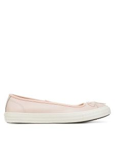 Converse Baleriny Chuck Taylor All Star Dainty A16209C Beżowy. Brązowe balerinki Converse, bez wzorów, z materiału, bez obcasa, bez zapięcia. Za 209,99 zł.