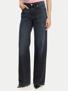 Just Cavalli Jeansy 80PAB5T2 CDWCH Granatowy Straight Fit. Niebieskie jeansy Just Cavalli, bez wzorów, z bawełny. Za 686,99 zł.