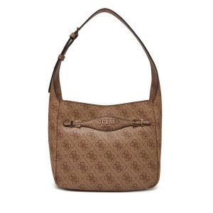 Torebka Guess. Brązowe torebki klasyczne Guess, z aplikacjami, bez dodatków. Za 519,99 zł.