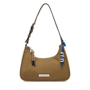 Torebka KARL LAGERFELD. Brązowe torebki klasyczne KARL LAGERFELD, bez wzorów, bez dodatków. Za 649,99 zł.