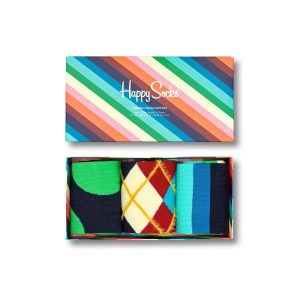 Skarpetki Happy Socks Classics Giftbox 3-pack. Skarpetki Happy Socks, bez wzorów. Za 138,00 zł.