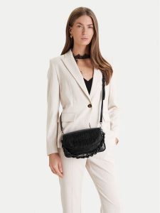 Just Cavalli Torebka 80RA4BC1 ZSD86 Czarny. Czarne torebki klasyczne Just Cavalli, bez wzorów, ze skóry, bez dodatków. Za 608,99 zł.