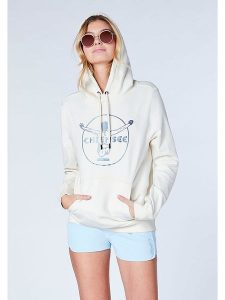 Chiemsee Bluza "Cala Blanca" w kolorze kremowym rozmiar: XS. Brązowe bluzy Chiemsee, xs, bez wzorów, z włókna, bez kaptura. Za 83,42 zł.