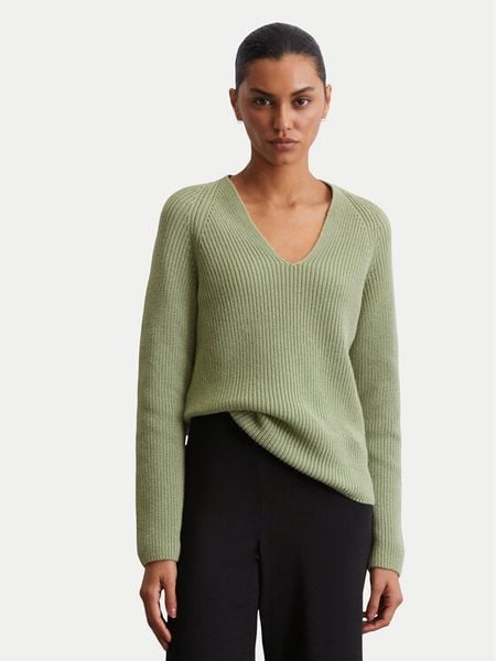 Marc O'Polo Sweter 506 6059 60097 Zielony Slim Fit. Zielone swetry klasyczne Marc O'Polo, xs, z bawełny, bez kołnierzyka. Za 349,99 zł.
