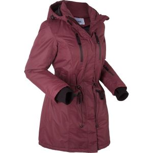 Długa kurtka funkcyjna outdoorowa bonprix czerwony klonowy. Czerwone kurtki bonprix. Za 269,99 zł.