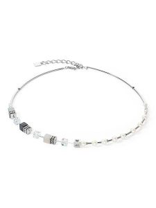 COEUR DE LION Naszyjnik z perłami - dł. 42 cm rozmiar: onesize. Szare naszyjniki COEUR DE LION, z agatem, srebrne. Za 478,62 zł.