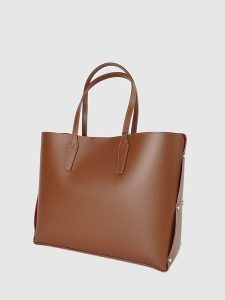 Christian Laurier Skórzany shopper bag "Feria" w kolorze jasnobrązowym - 42 x 28 x 13 cm rozmiar: onesize. Brązowe shopper bag Christian Laurier, bez wzorów, z materiału, na ramię, bez dodatków. Za 370,71 zł.