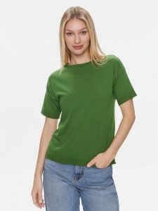 United Colors Of Benetton T-Shirt 103CD102M Zielony Regular Fit. Zielone t-shirty United Colors of Benetton, m, bez wzorów, bez kołnierzyka, bez ramiączek. Za 189,99 zł.