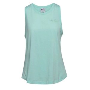 Koszulka damska DIADORA L. TANK CHROMIA. Brązowe koszulki sportowe Diadora, bez wzorów, bez ramiączek. Za 24,99 zł.