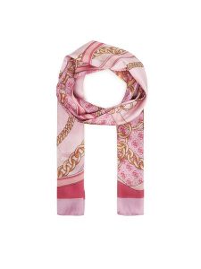 Guess Szal AW5339 POL03 Różowy. Czerwone rękawiczki Guess, z aplikacjami, z materiału. Za 219,99 zł.