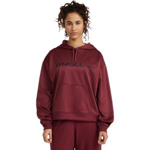 Bluza z kapturem O'Neill Rutile Hoodie Fleece, Kobiety. Czerwone bluzy O'Neill, l, bez wzorów, z poliesteru, z kapturem. Za 390,00 zł.