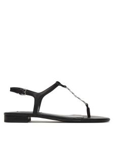 KARL LAGERFELD Sandały KL82516 Czarny. Czarne sandały KARL LAGERFELD, bez wzorów, ze skóry, bez obcasa, na płaskiej podeszwie, bez zapięcia. Za 556,99 zł.
