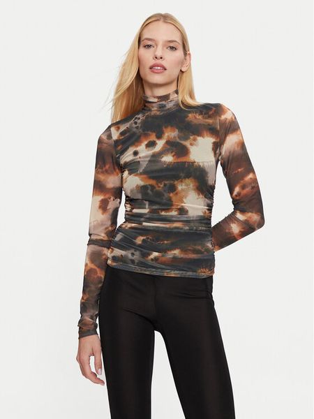 Gestuz Bluzka Behka 10909457 Brązowy Slim Fit. Brązowe bluzki Gestuz, s, bez wzorów, z syntetyku, bez kołnierzyka, bez ramiączek. Za 259,99 zł.