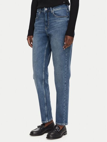 Karl Lagerfeld Jeans Jeansy B3W10060 Niebieski Mom Fit. Niebieskie jeansy Karl Lagerfeld Jeans, bez wzorów, z bawełny. Za 549,99 zł.