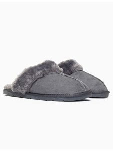 ISLAND BOOT Kapcie "Emefa" w kolorze szarym rozmiar: 41. Szare kapcie Island Boot, bez wzorów. Za 126,99 zł.