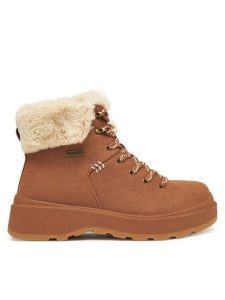 Skechers Trzewiki Park City 168087/CSNT Brązowy. Brązowe botki Skechers, bez wzorów, ze skóry, bez obcasa, na płaskiej podeszwie, bez zapięcia. Za 339,99 zł.