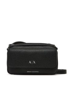 Armani Exchange Torebka XW001547 AF17019 UC001 Czarny. Czarne listonoszki Armani Exchange, bez wzorów, ze skóry, bez dodatków. Za 479,99 zł.