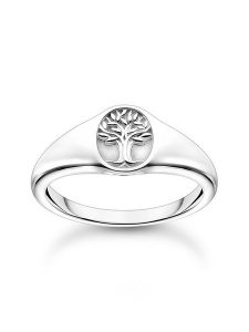 Thomas Sabo Srebrny pierścionek rozmiar: 52. Szare pierścionki Thomas Sabo, srebrne. Za 364,95 zł.