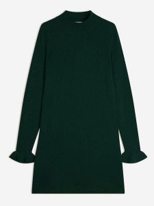 Perfect Cashmere Kaszmirowa sukienka "Lyamia" w kolorze zielonym rozmiar: M. Zielone sukienki Perfect Cashmere, na co dzień, m, bez wzorów, z kaszmiru, bez kołnierzyka, bez ramiączek, midi, proste. Za 413,99 zł.