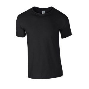 Koszulka Softstyle Dla Dorosłych Unisex. Czarne bluzki GILDAN, xl, bez wzorów, sportowe, bez kołnierzyka, bez ramiączek. Za 33,99 zł.