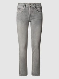 Pepe Jeans Dżinsy "Venus" - Slim fit - w kolorze szarym rozmiar: W28/L32. Szare jeansy Pepe Jeans, z aplikacjami, z jeansu. Za 267,92 zł.