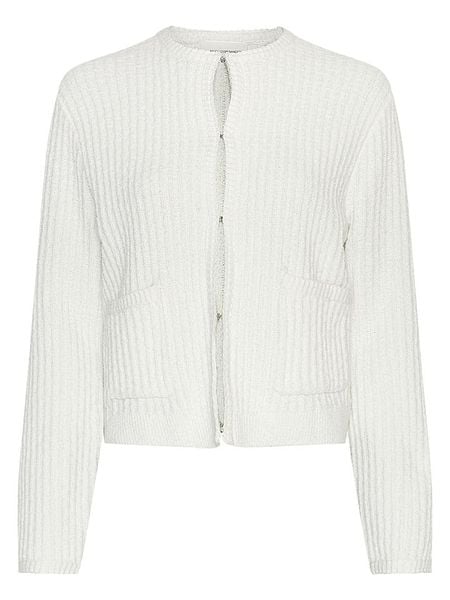 MOSS COPENHAGEN Kardigan "Gillie" w kolorze białym rozmiar: S/M. Białe kardigany Moss Copenhagen, ze splotem. Za 244,95 zł.