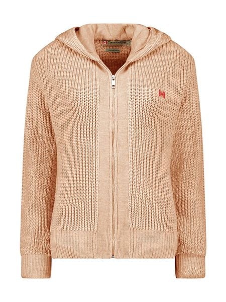 Canadian Peak Kardigan w kolorze beżowym rozmiar: L. Brązowe kardigany Canadian Peak, l, bez wzorów, ze splotem, bez ramiączek. Za 113,36 zł.