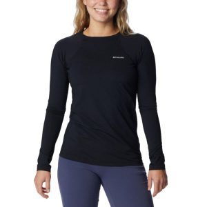 Koszulka z długim rękawem Damska Columbia Midweight. Czarne bluzki Columbia, l, bez wzorów, sportowe, bez kołnierzyka, bez ramiączek. Za 119,99 zł.