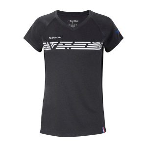 Koszulka tenisowa damska Tecnifibre 22LAF2 F2 Airmesh. Czarne koszulki sportowe TECNIFIBRE, bez wzorów, bez ramiączek, tenisowe. Za 79,99 zł.