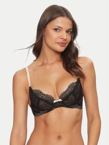 Gossard Biustonosz z fiszbiną Superboost Lace 7725 Czarny. Czarne biustonosze Gossard, bez wzorów, z syntetyku. Za 179,99 zł.
