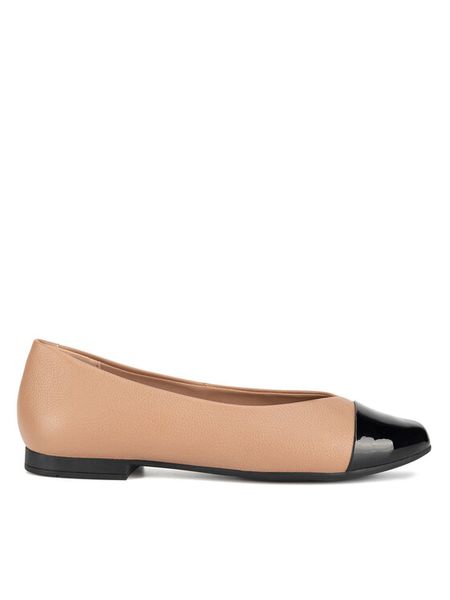 Lasocki Baleriny EST-RUMBA-07 Beżowy. Brązowe balerinki Lasocki, bez wzorów, ze skóry, bez obcasa, bez zapięcia. Za 149,99 zł.